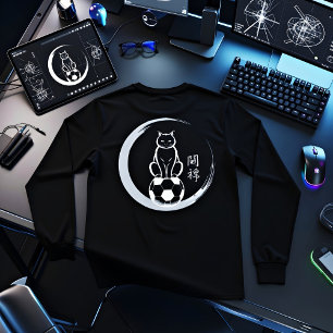 Camiseta Gato de fútbol consciente - Regalo para entrenador