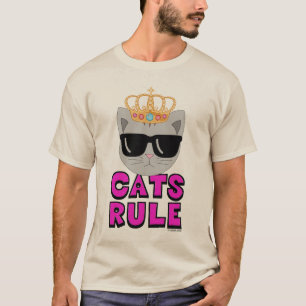 Camiseta Gato de gafas de sol GATS RULE