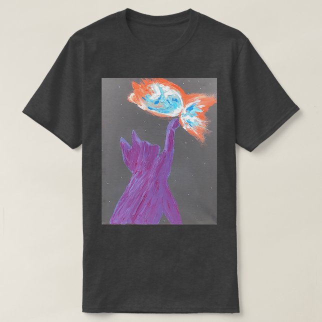 Camiseta Gato de galaxia (Diseño del anverso)