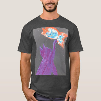 Camiseta Gato de galaxia