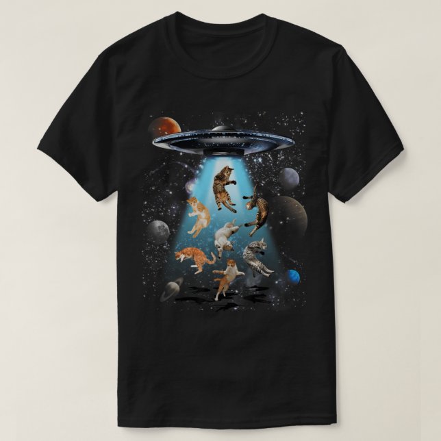 Camiseta Gato de galaxia (Diseño del anverso)