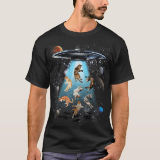 Camiseta Gato de galaxia