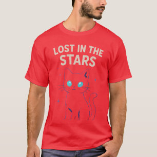 Camiseta Gato de galaxia - Perdido en las estrellas