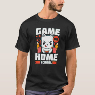 Camiseta Gato de Game On Homeschool Gaming