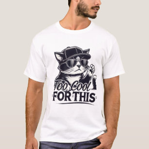 Camiseta Gato de gangster - Demasiado Guay para esta camise