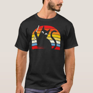 Camiseta Gato de gatito de flautista de Kitty Flute Player