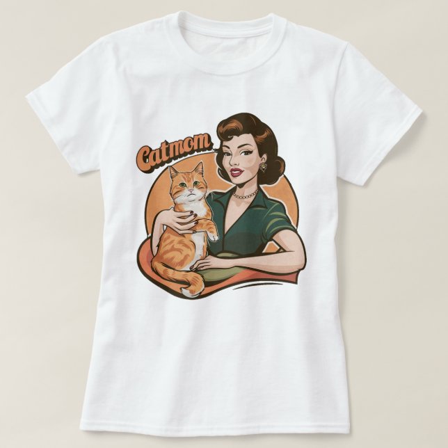 Camiseta Gato de gato catamaranero retro vintage (Diseño del anverso)