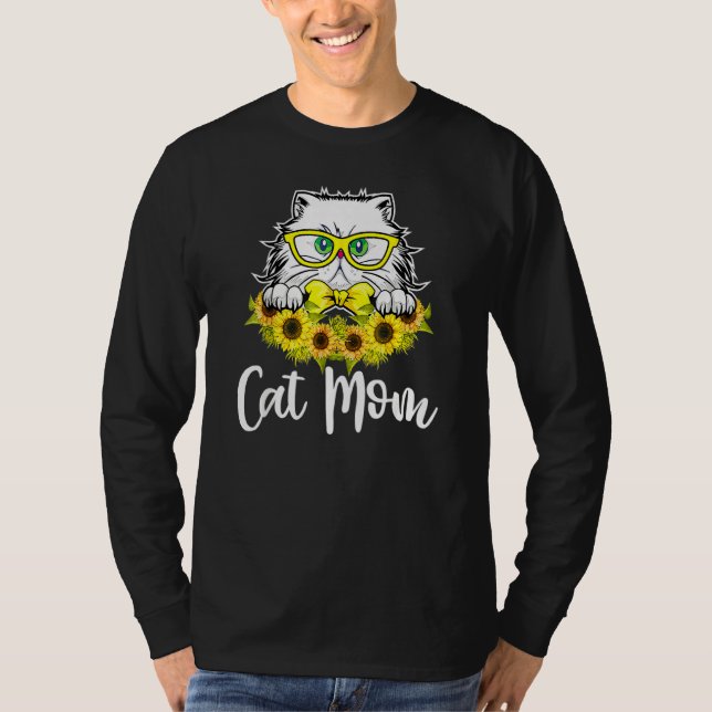 Camiseta Gato de gato de gato de mamá día de madre (Anverso)