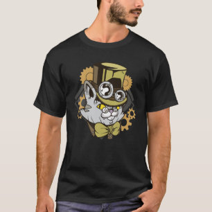 Camiseta Gato De Gato De Gato De Vintage De Vapor Con Gorra