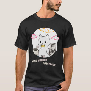 Camiseta Gato de gato japonés Kitty Anime Pun Taco Lover