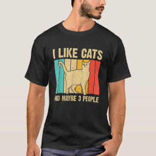 Camiseta Gato De Gato Para Hombres Mujeres Introvertido En 