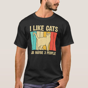 Camiseta Gato De Gato Para Hombres Mujeres Introvertido En 