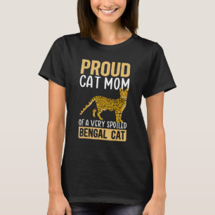 Camiseta Gato De Gatos De Bengala, Madre De Un Gato De Beng