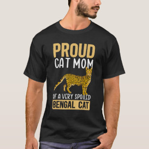 Camiseta Gato De Gatos De Bengala, Madre De Un Gato De Beng
