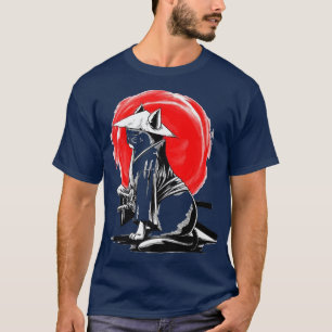 Camiseta Gato de gatos divertidos para adultos samurai y ga