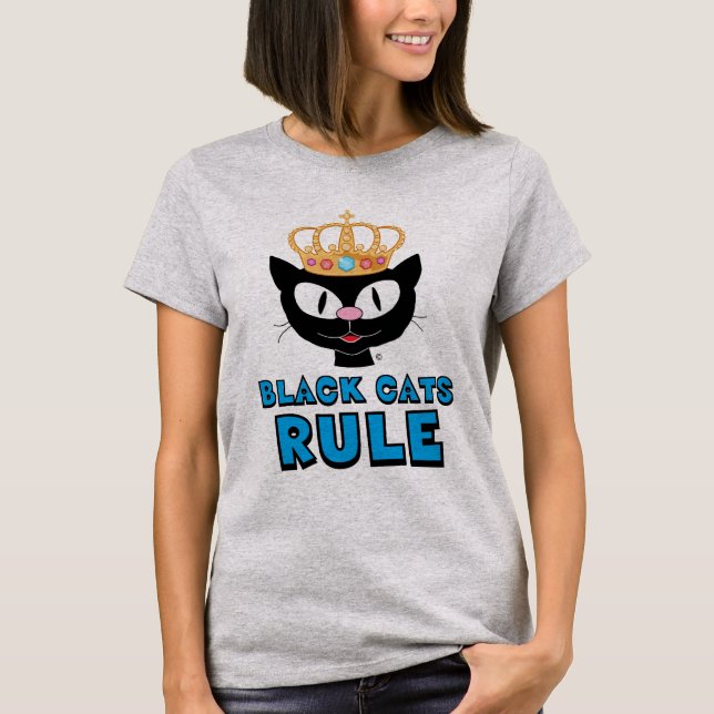 Camiseta Gato de gatos negros (Anverso)