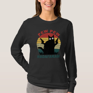 Camiseta Gato de gatos Pew Pew Madafakas