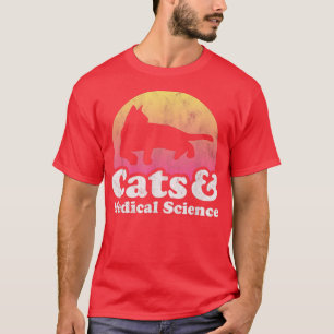 Camiseta Gato de gatos y ciencias médicas para hombres o mu