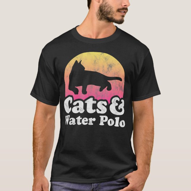 Camiseta Gato de gatos y de waterpolo masculino o femenino  (Anverso)