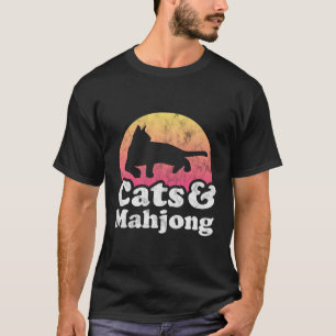 Camiseta Gato De Gatos Y Mahjong