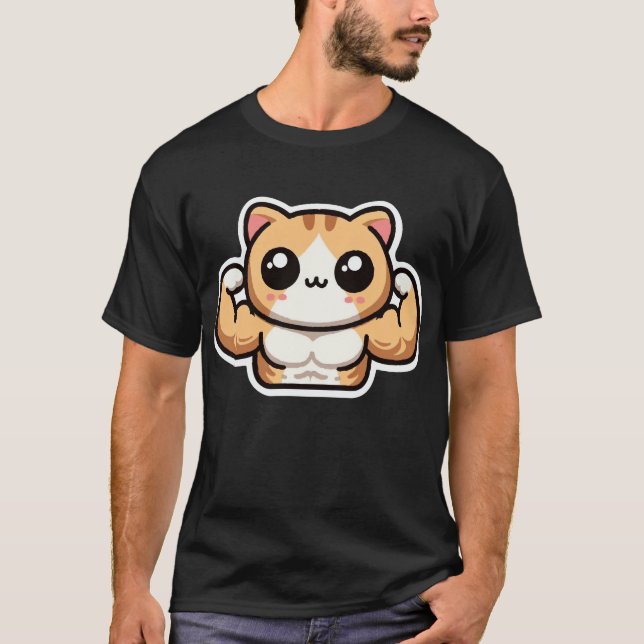 Camiseta Gato de gimnasio (Anverso)