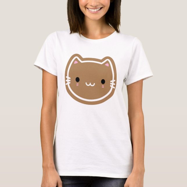 Camiseta Gato de Gingerbread Navidades (Anverso)