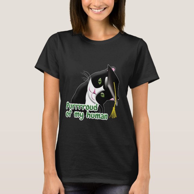 Camiseta Gato de graduación (Anverso)