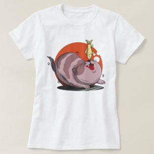 Camiseta Gato de grasa