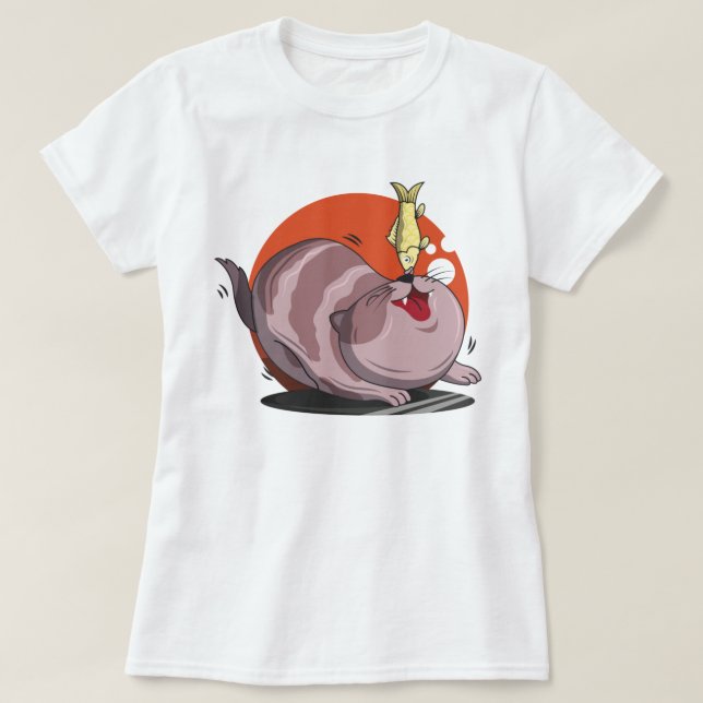 Camiseta Gato de grasa (Diseño del anverso)