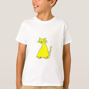 Camiseta Gato de grasa amarillo
