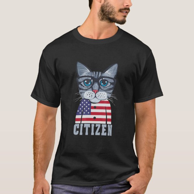 Camiseta Gato de Guay ciudadano estadounidense (Anverso)