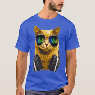 Camiseta Gato de Guay DJ Kitty con gafas de sol para gato