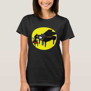 Camiseta Gato de Guay Jugando Piano Divertido Gatito Lov In
