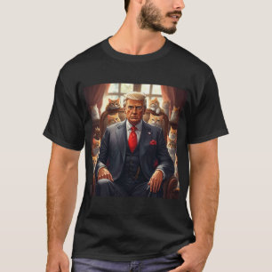 Camiseta Gato de Guay MAGA TRUMP rodeado de KITTENS diverti