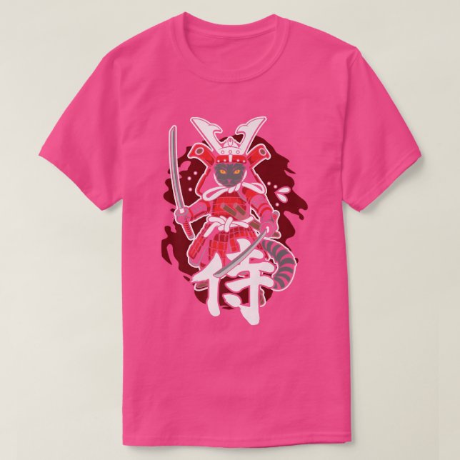 Camiseta Gato de guerrero samurai japonés para todos los am (Diseño del anverso)