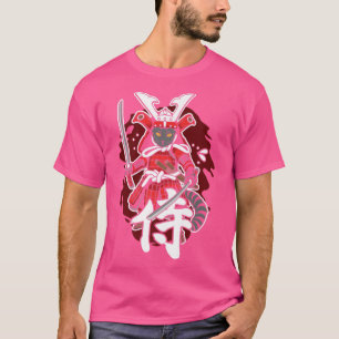 Camiseta Gato de guerrero samurai japonés para todos los am