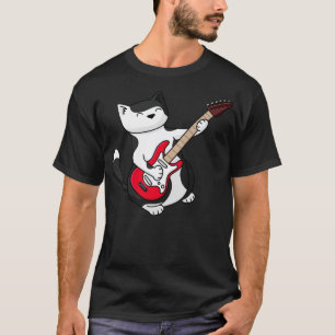 Camiseta Gato de guitarra eléctrica