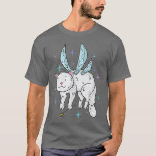 Camiseta Gato de hadas con alas y oreja de hadas