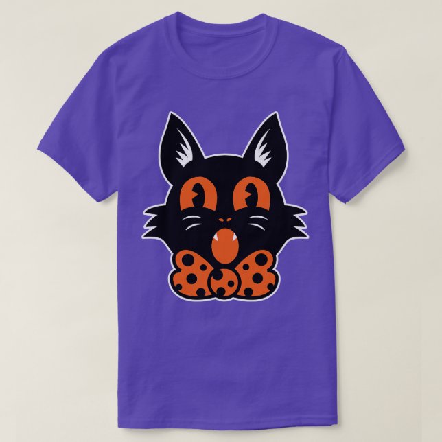 Camiseta Gato de Halloween (Diseño del anverso)