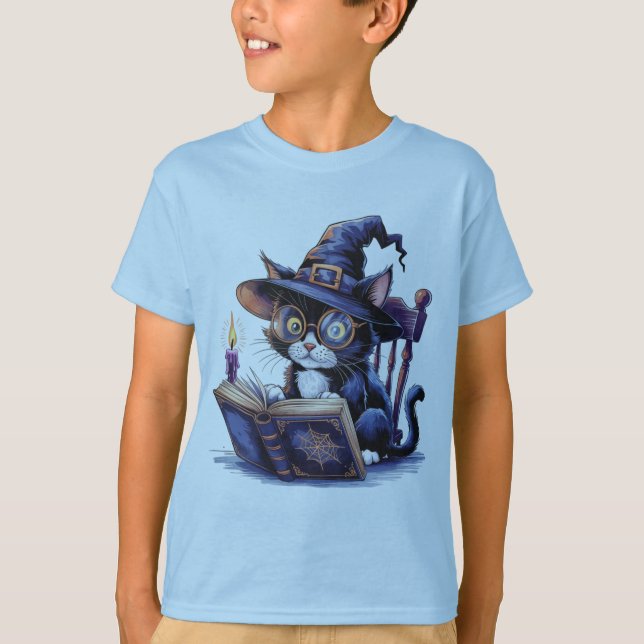 Camiseta Gato de Halloween (Anverso)