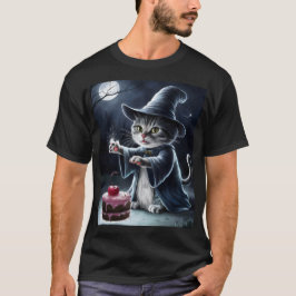 Camiseta Gato de Halloween.