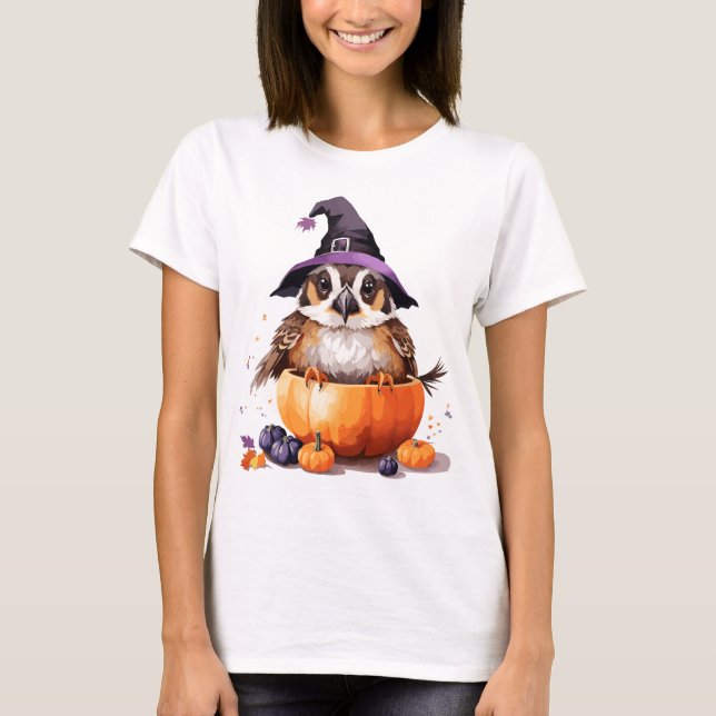 Camiseta Gato de Halloween (Anverso)