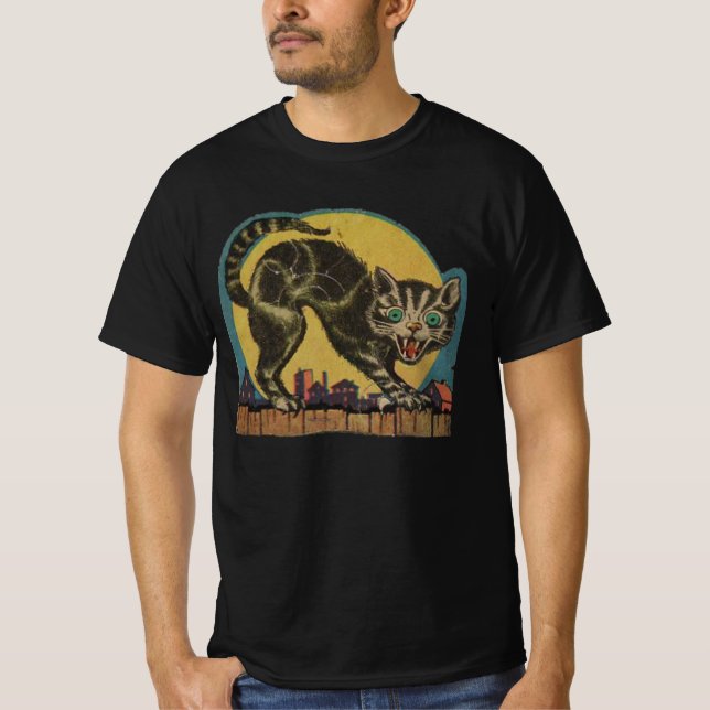 Camiseta Gato de Halloween (Anverso)