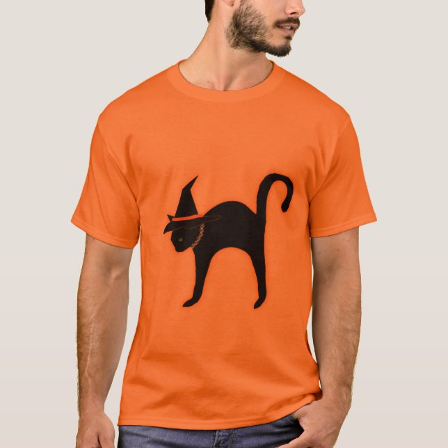 Camiseta Gato de Halloween (Anverso)