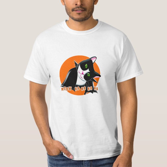 Camiseta Gato de Halloween (Anverso)