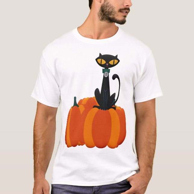Camiseta Gato de Halloween (Anverso)