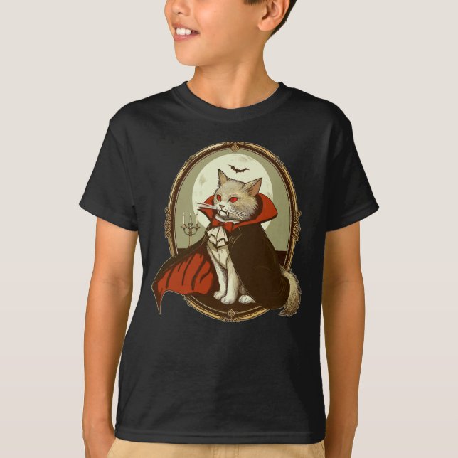 Camiseta Gato de Halloween, Conde Catula (Anverso)