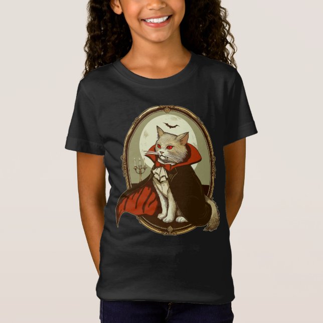 Camiseta Gato de Halloween, Conde Catula (Anverso)