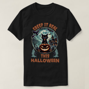 Camiseta Gato de Halloween : Creep it real this halloween
