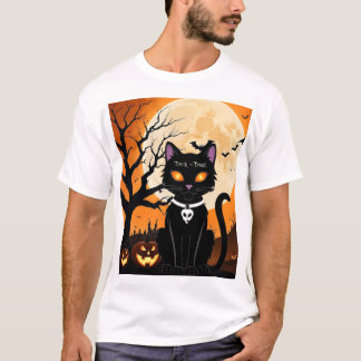 Camiseta Gato de Halloween (Feliz Halloween , Regalo para l